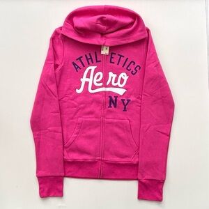 Aeropostale Athletics Pink Full Zip Hoodie Brand New Size Women’s Medium
